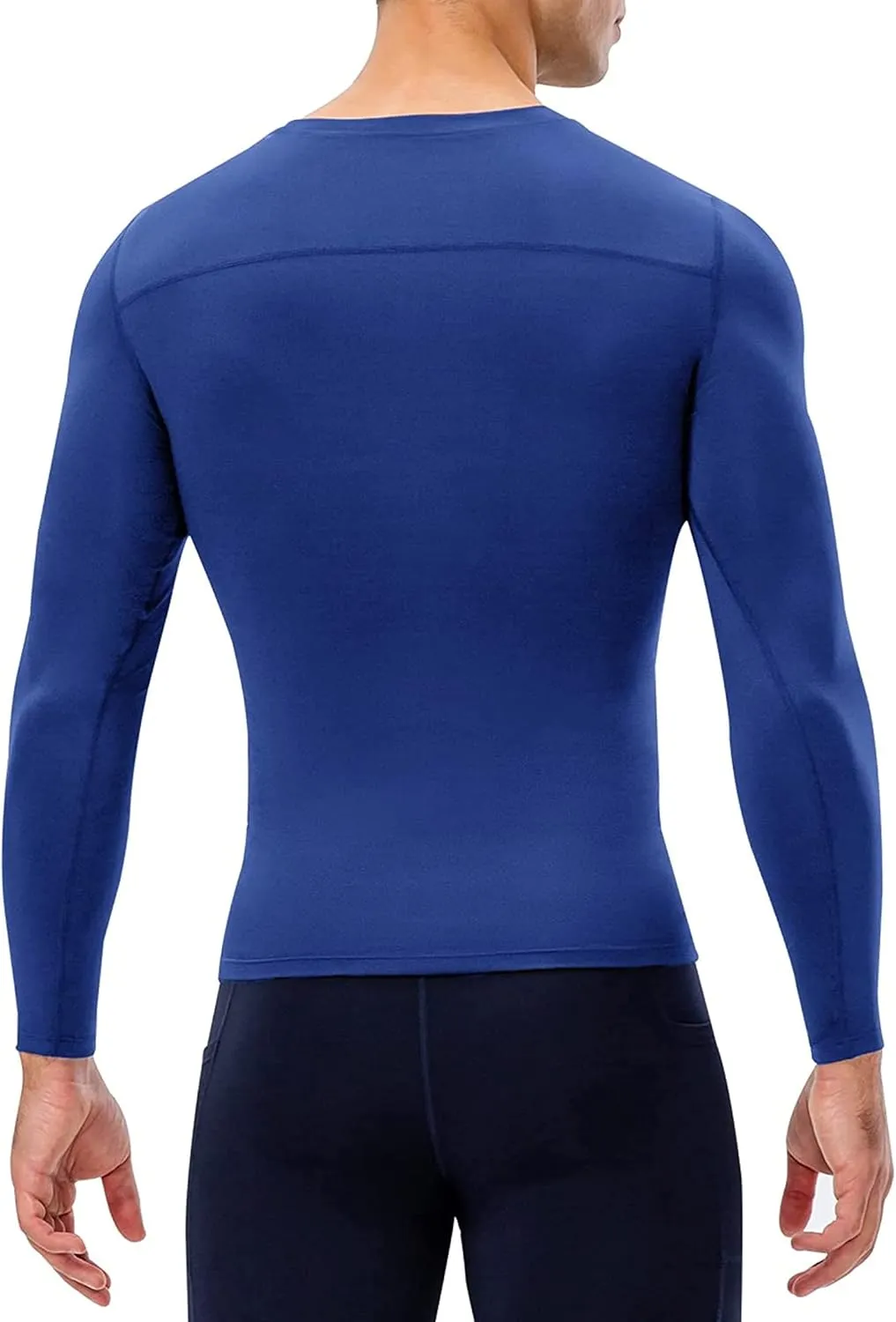 Queerier Men's Compression Shirts Workout T Shirt Long Sleeve Thermal Tops for Men Athletic Base Layer Gym Sports Underwear
