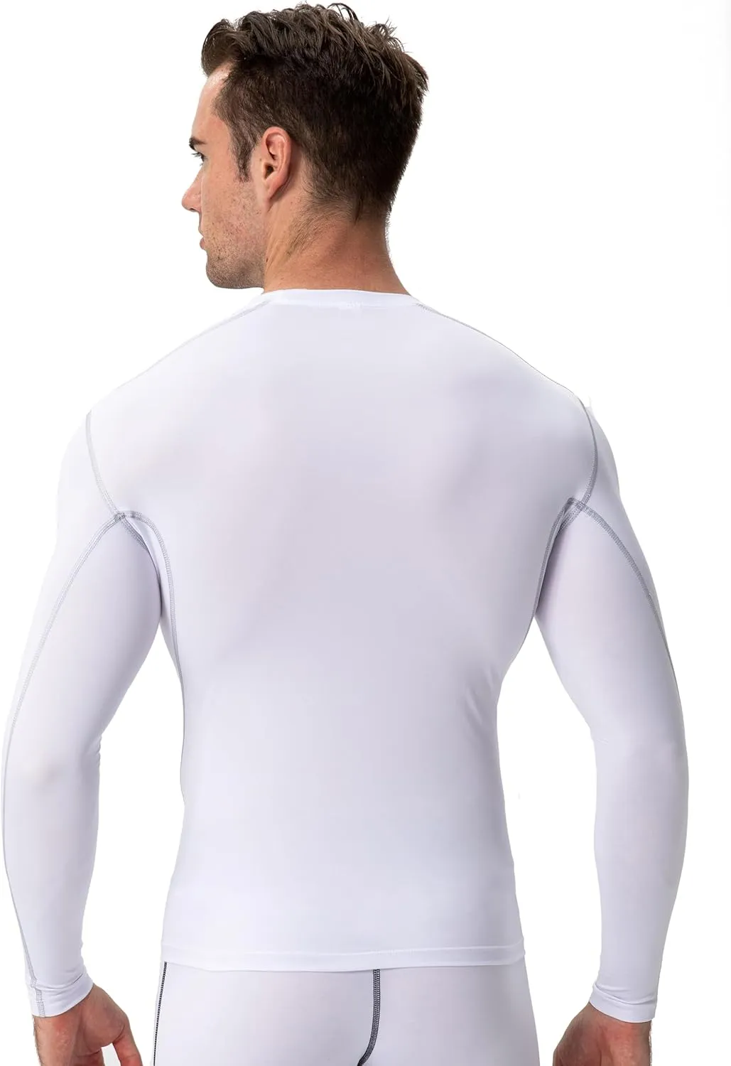 Queerier Men's Compression Shirts Workout T Shirt Long Sleeve Thermal Tops for Men Athletic Base Layer Gym Sports Underwear