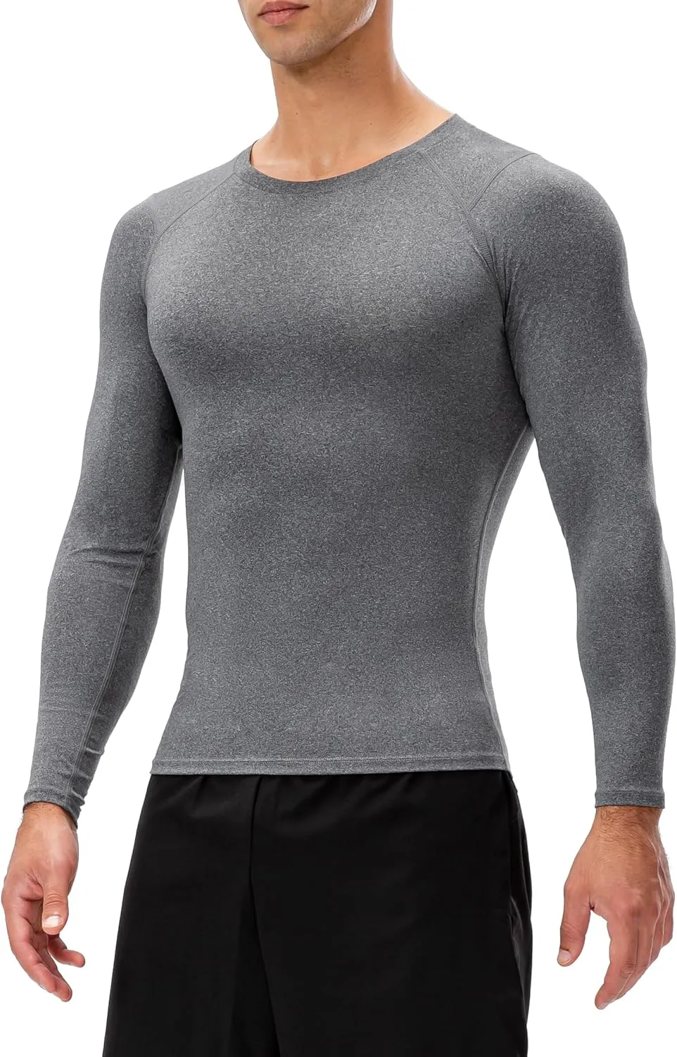 Queerier Men's Compression Shirts Workout T Shirt Long Sleeve Thermal Tops for Men Athletic Base Layer Gym Sports Underwear