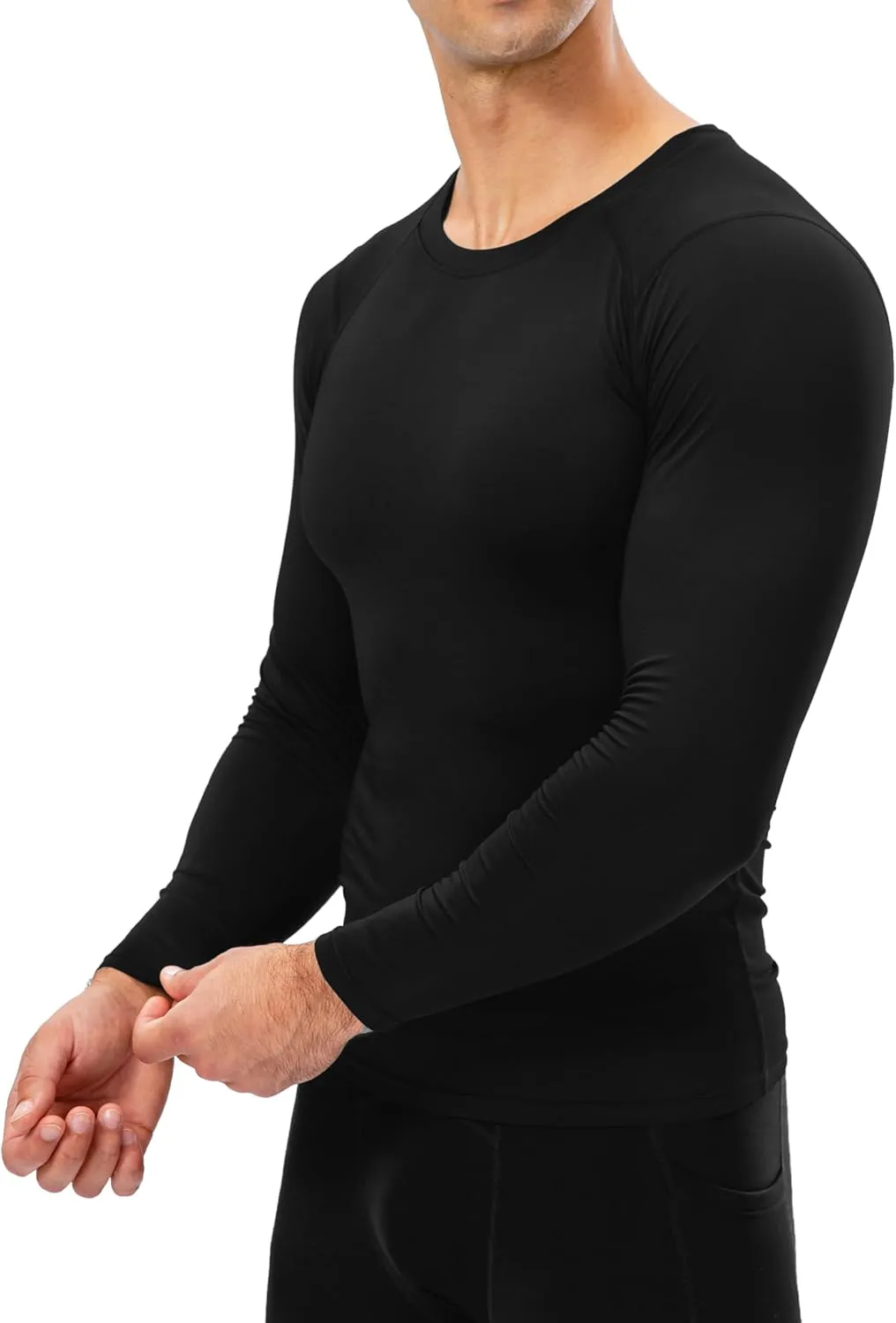 Queerier Men's Compression Shirts Workout T Shirt Long Sleeve Thermal Tops for Men Athletic Base Layer Gym Sports Underwear
