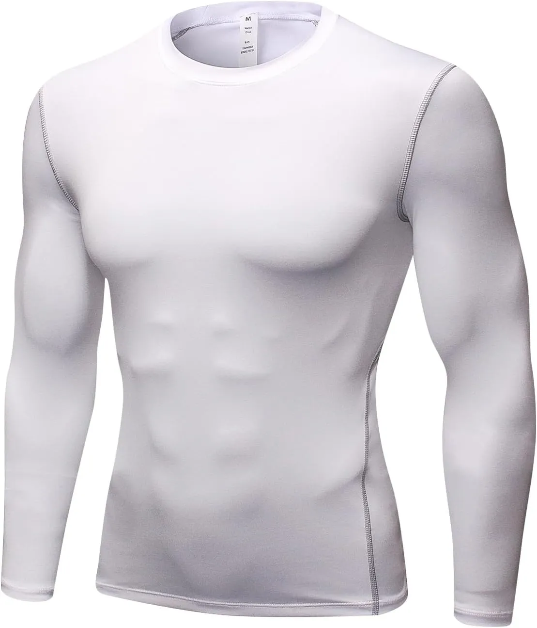 Queerier Men's Compression Shirts Workout T Shirt Long Sleeve Thermal Tops for Men Athletic Base Layer Gym Sports Underwear