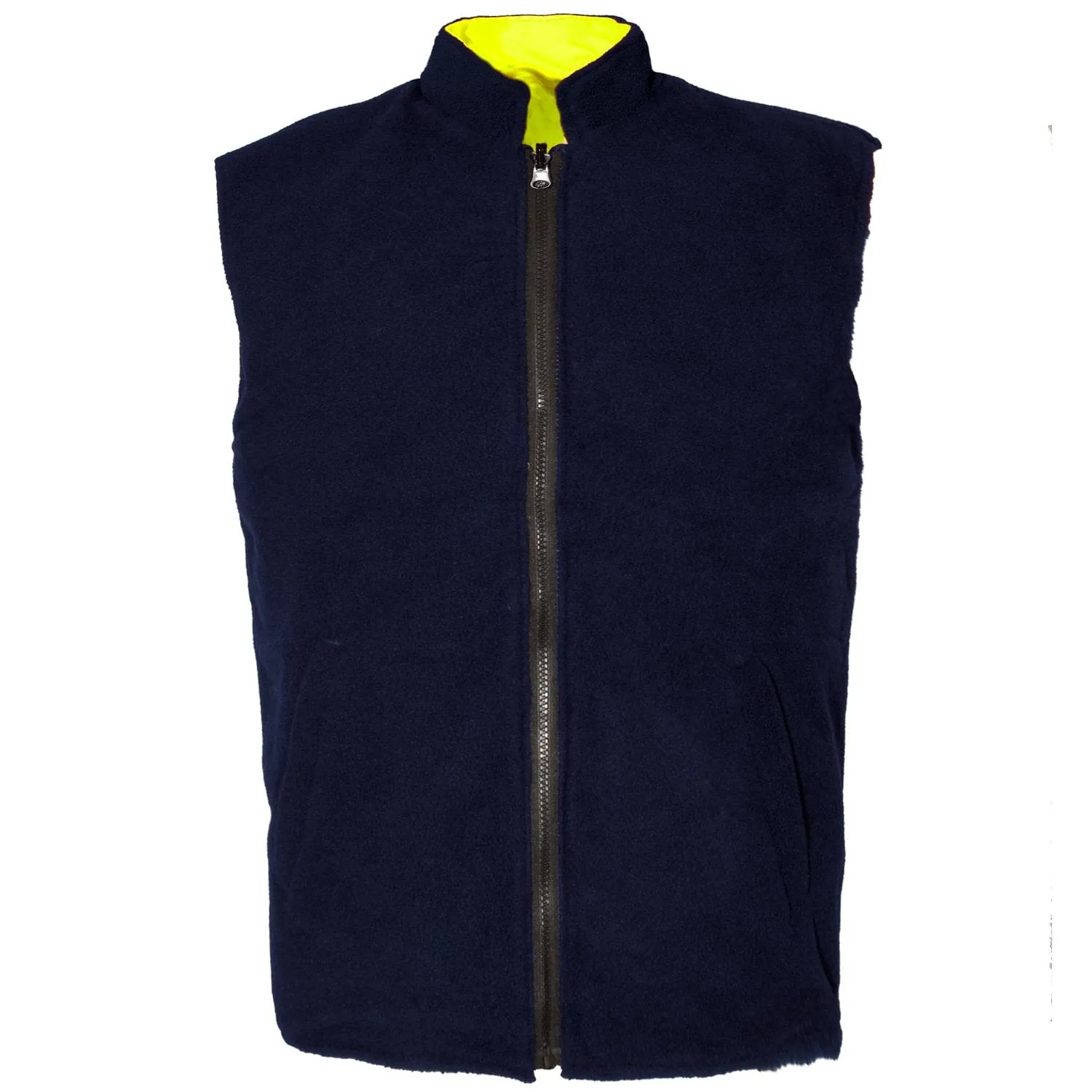 Reversible Hi vis Bodywarmer Yellow