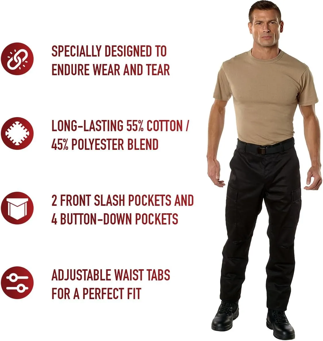 Rothco Camo Tactical BDU Pants Camo Cargo Pants