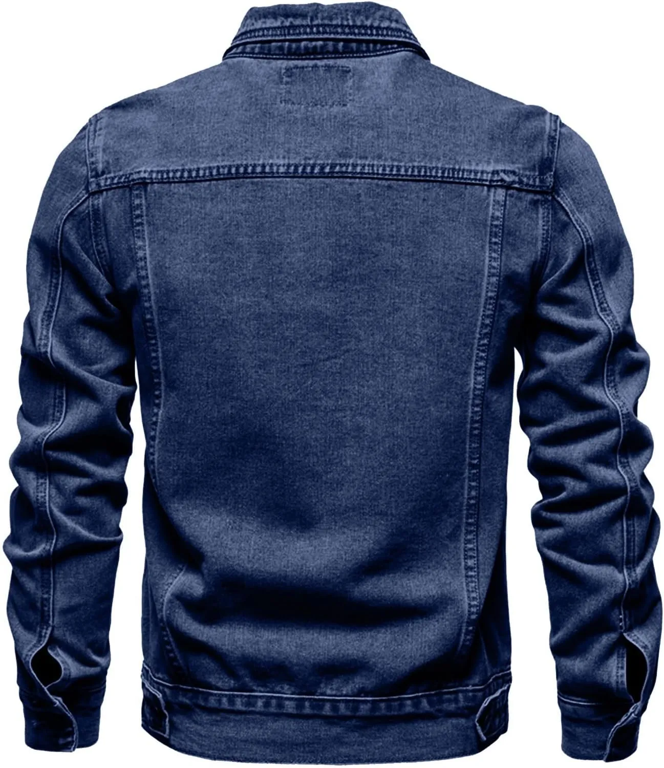 RTRDE Men's Jacket Jean Denim Jacket Casual Slim Fit Button Down Trucker Jacket Coat Fashion, M-3XL