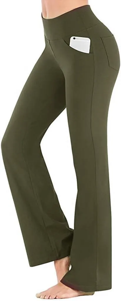 Scrunch Butt Lifting Leggings for Women High Trousers for Yoga Flared Straight Fitness Workout Yoga Leggings for