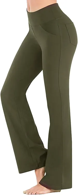 Scrunch Butt Lifting Leggings for Women High Trousers for Yoga Flared Straight Fitness Workout Yoga Leggings for