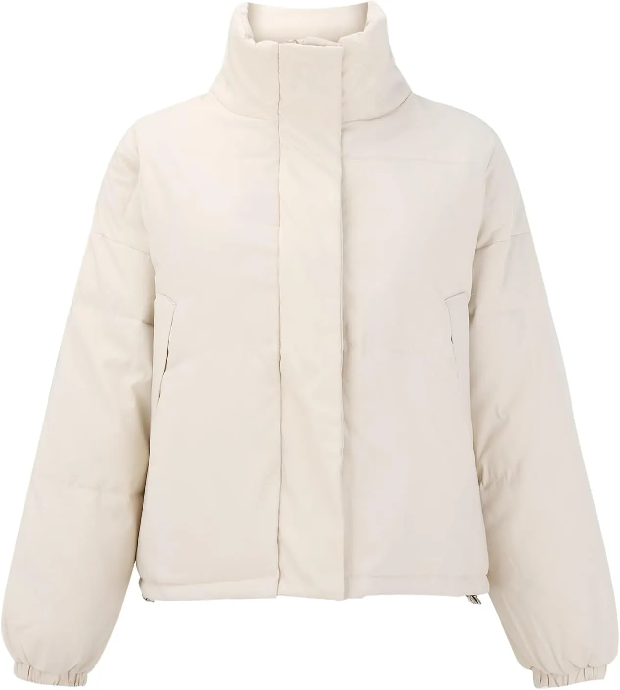 SHAOBGE Packable Puffer Jacket Women Women's Solid Color Loose And Thickened Standing Collar Bread Winter