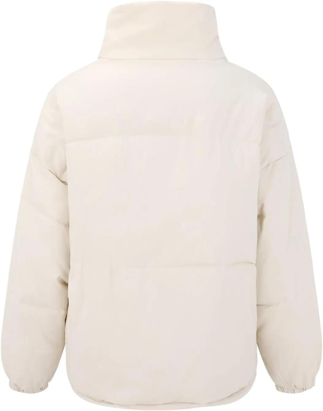 SHAOBGE Packable Puffer Jacket Women Women's Solid Color Loose And Thickened Standing Collar Bread Winter