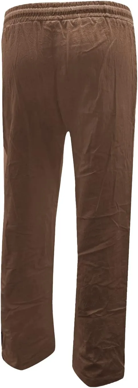 SHAOBGE Womens Casual Pants Straight Leg Drawstring Elastic High Waist Loose Comfy Trousers with Pockets Trendy Pants 2024