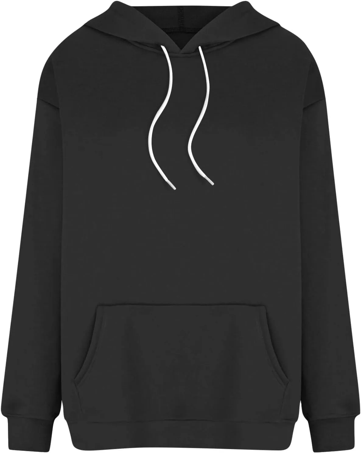 Sherpa Hoodie Women Trendy Oversized Hoodies Y2K Lightweight Pullover Sweatshirts Long Sleeve Plain Hoodie with Pockets