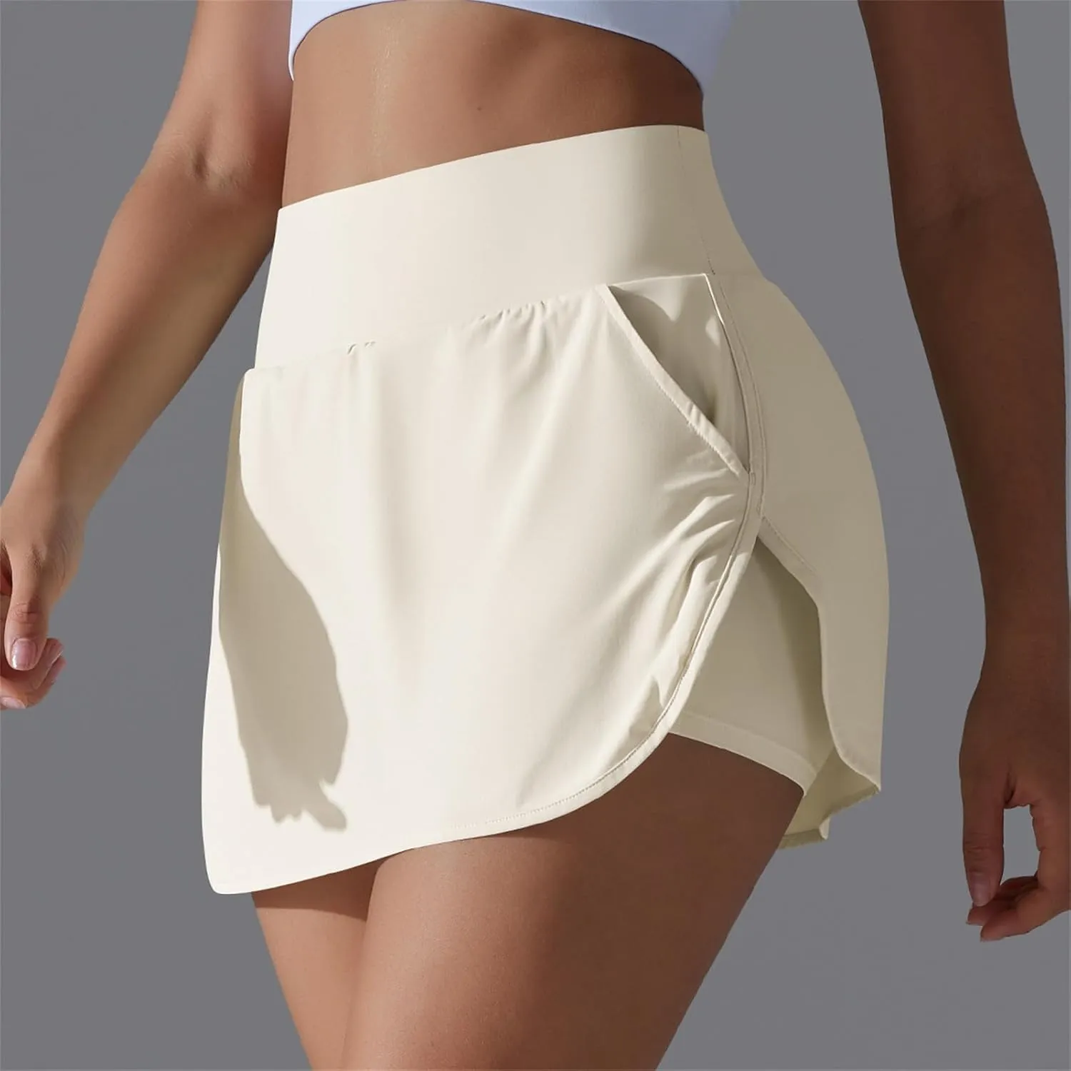 Skorts for Women with Pockets Athletic Golf Shorts Mini Tennis Skorts Comfy Skorts Trendy 2 in 1 Shorts for Running