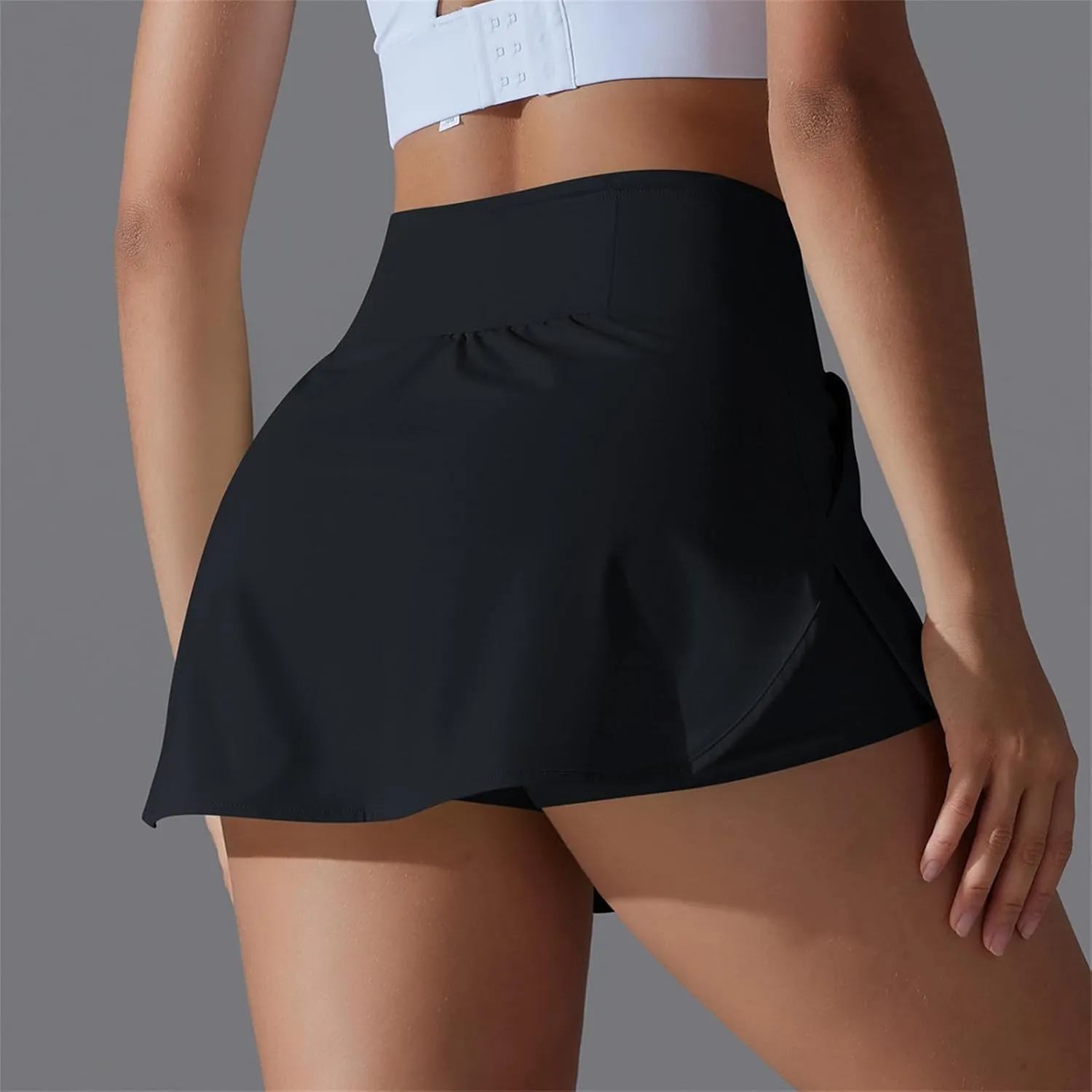 Skorts for Women with Pockets Athletic Golf Shorts Mini Tennis Skorts Comfy Skorts Trendy 2 in 1 Shorts for Running