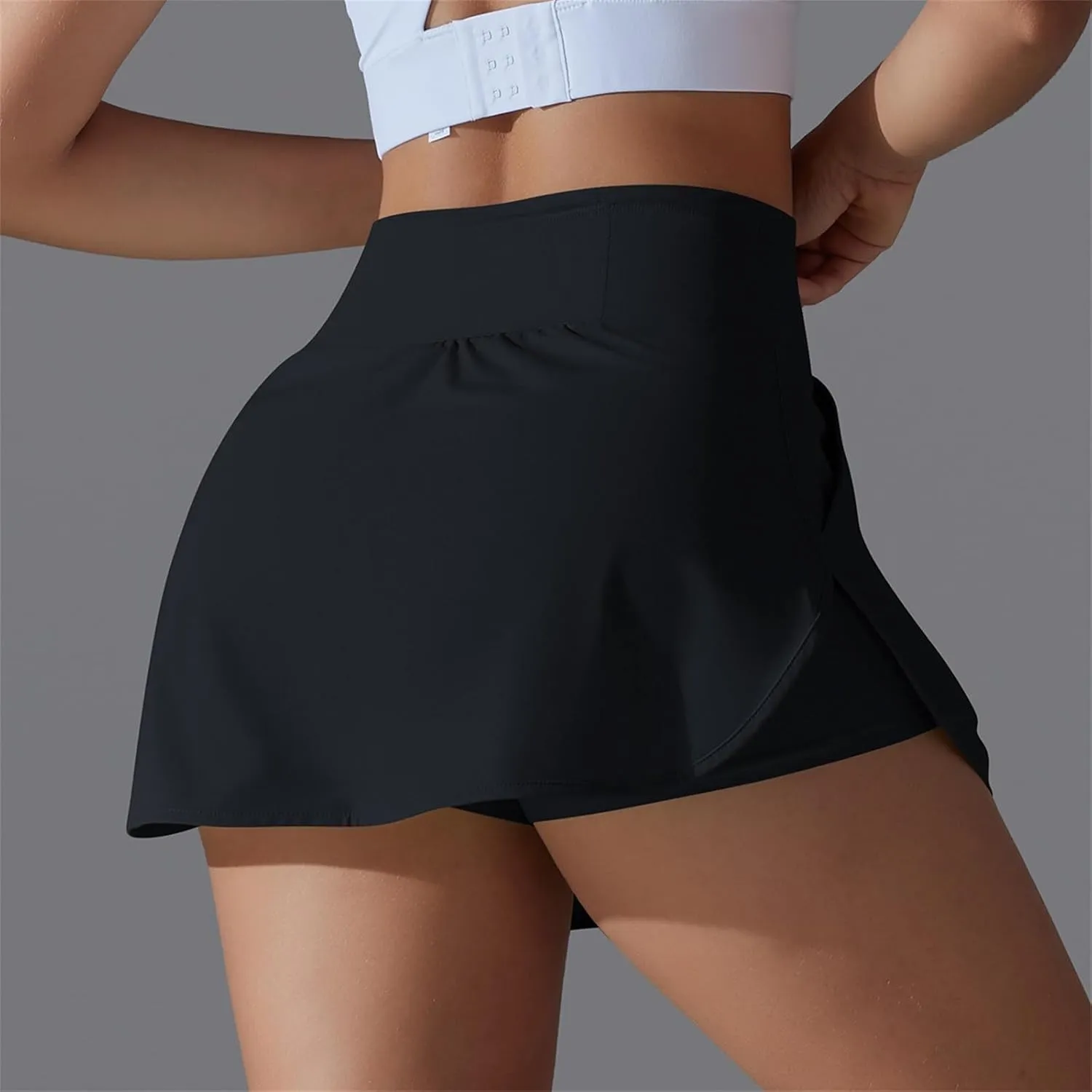 Skorts for Women with Pockets Athletic Golf Shorts Mini Tennis Skorts Comfy Skorts Trendy 2 in 1 Shorts for Running
