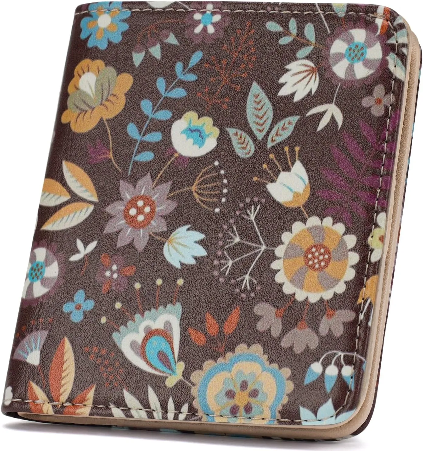 Small Womens Wallet Mini Compact Bifold Pocket Wallet Ladies RFID Blocking Slim Wallet for Women with ID Window