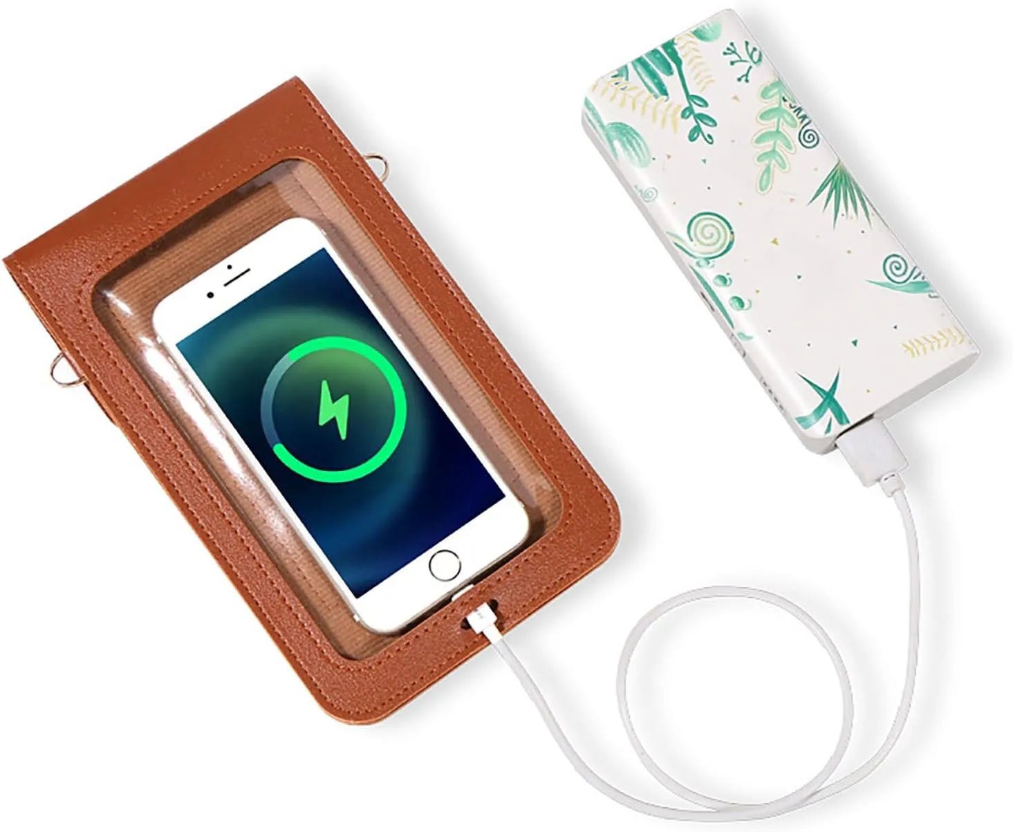 Solid Color Mini Phone Bag New Korean Version Of The Summer Simple Soft Leather Layer Crossbody over (White, One Size)