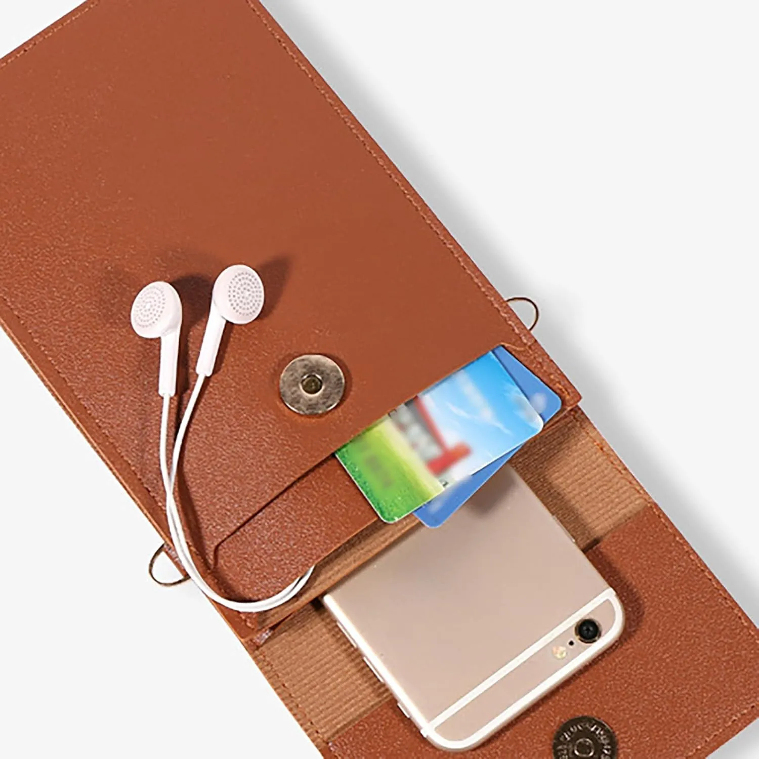 Solid Color Mini Phone Bag New Korean Version Of The Summer Simple Soft Leather Layer Crossbody over (White, One Size)
