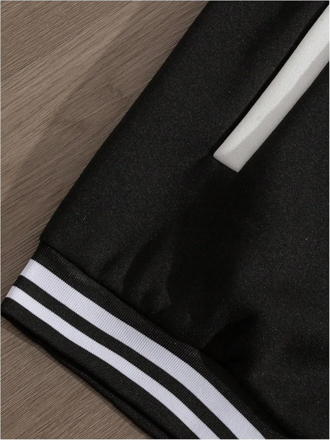 SOLY HUX Men's Varsity Jacket Color Block Letter Graphic Print Long Sleeve Casual Baseball Jacket
