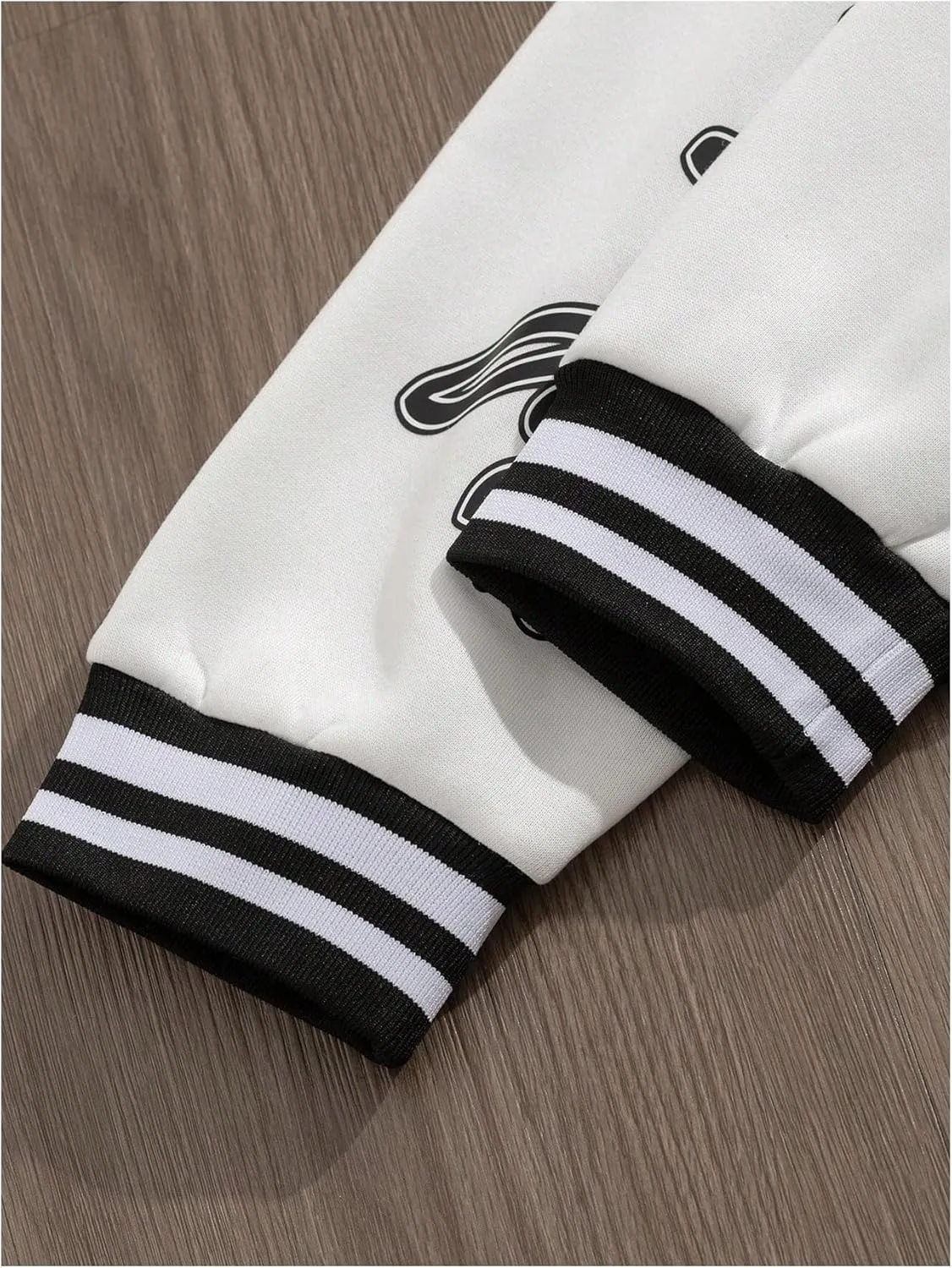 SOLY HUX Men's Varsity Jacket Color Block Letter Graphic Print Long Sleeve Casual Baseball Jacket