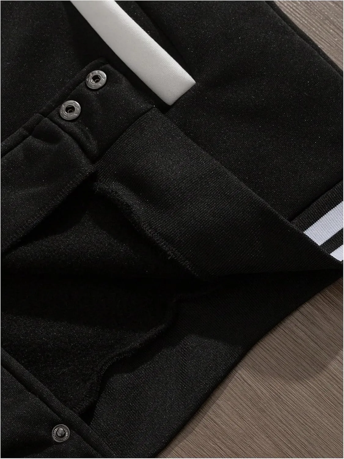 SOLY HUX Men's Varsity Jacket Color Block Letter Graphic Print Long Sleeve Casual Baseball Jacket