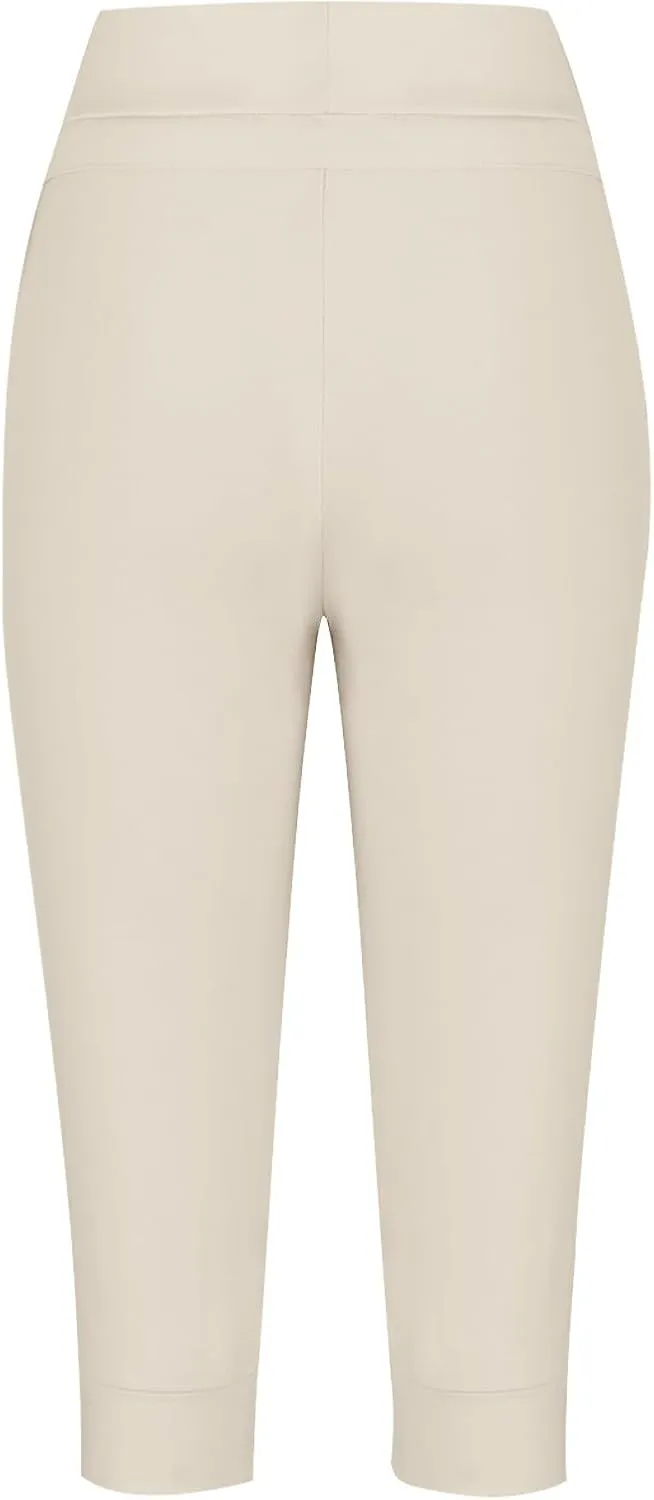 Summer Joggers for Women Casual Drawstring Low Waist Tapered Pants Stretch Slim Leg Capri Pants for Running