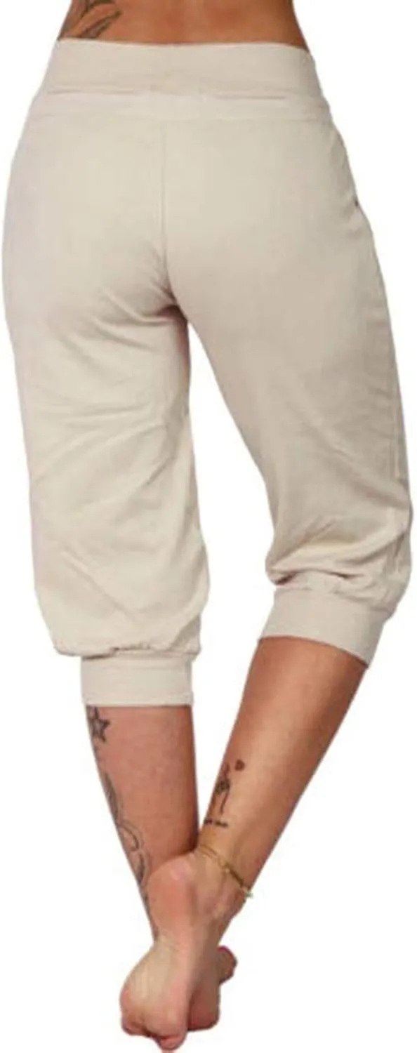 Summer Joggers for Women Casual Drawstring Low Waist Tapered Pants Stretch Slim Leg Capri Pants for Running