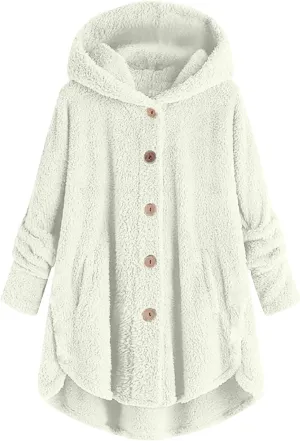 TARIENDY Bed Jackets for Women Women's Soft Fleece Lined Jackets Long Sleeve Coats Button Down Cozy Outerwear 2025 Winter