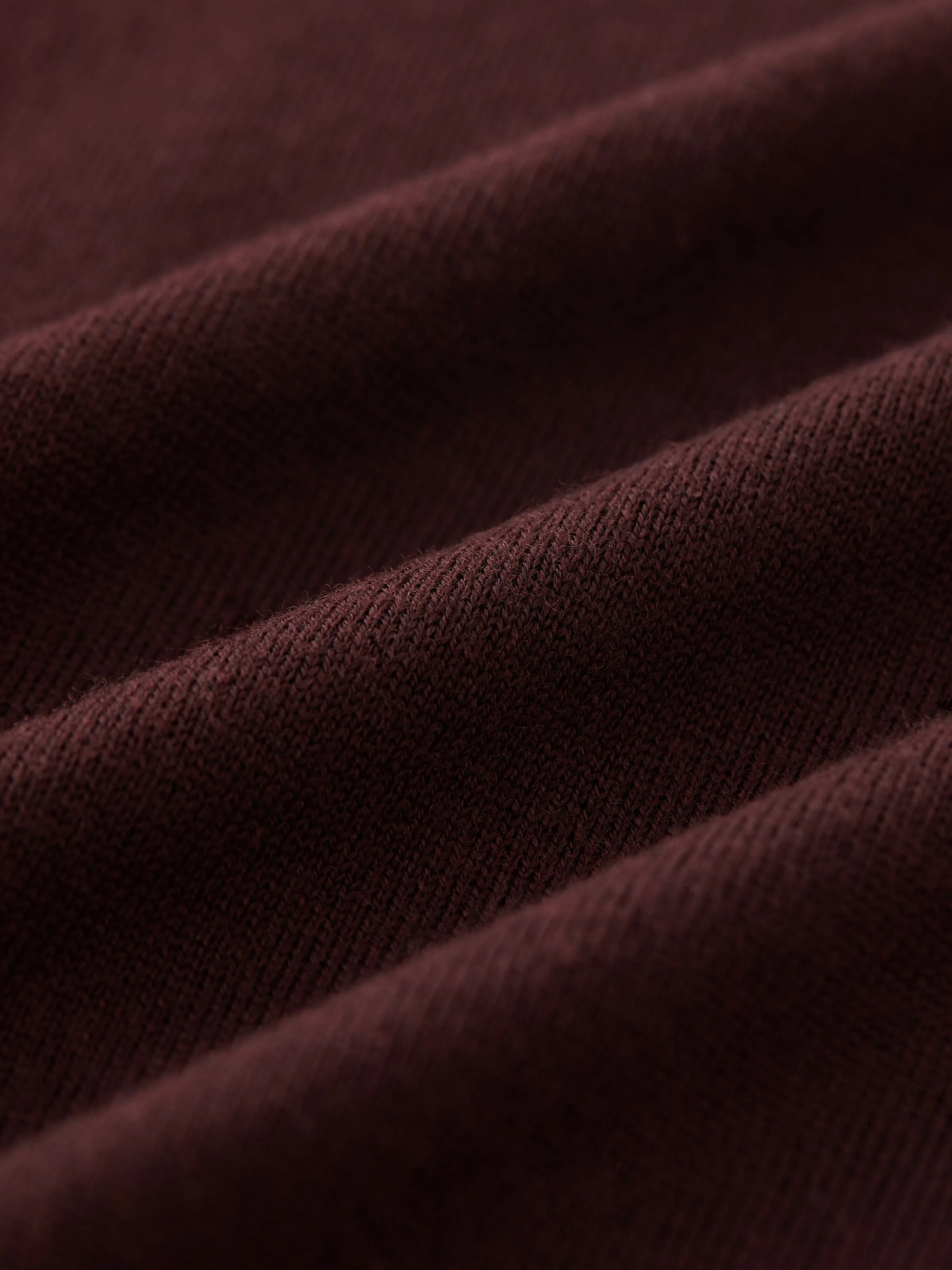 The Merino Wool Turtleneck Sweater in Dark Red
