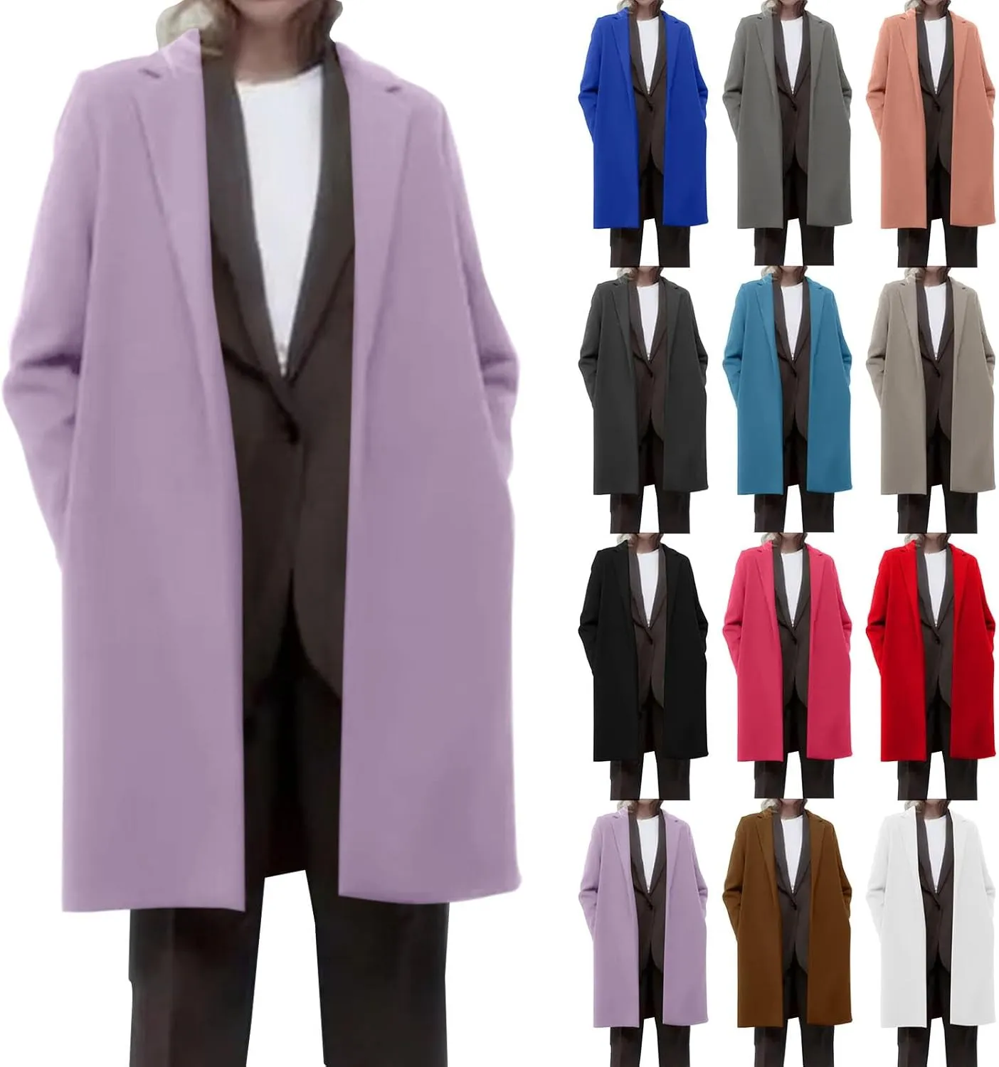 Trench Coat Women Thin Coat Trench Jacket Ladies Warm Slim Long Overcoat Outwear Khaki Trench Coat Women Double