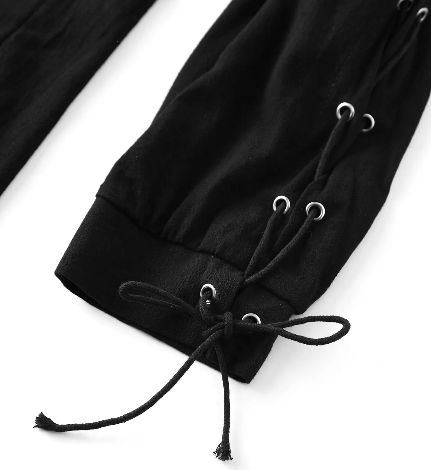 Underwear Men's Loose Linen Medieval Gothic Renaissance Shirt Long Sleeve Pirate Mercenary Costume