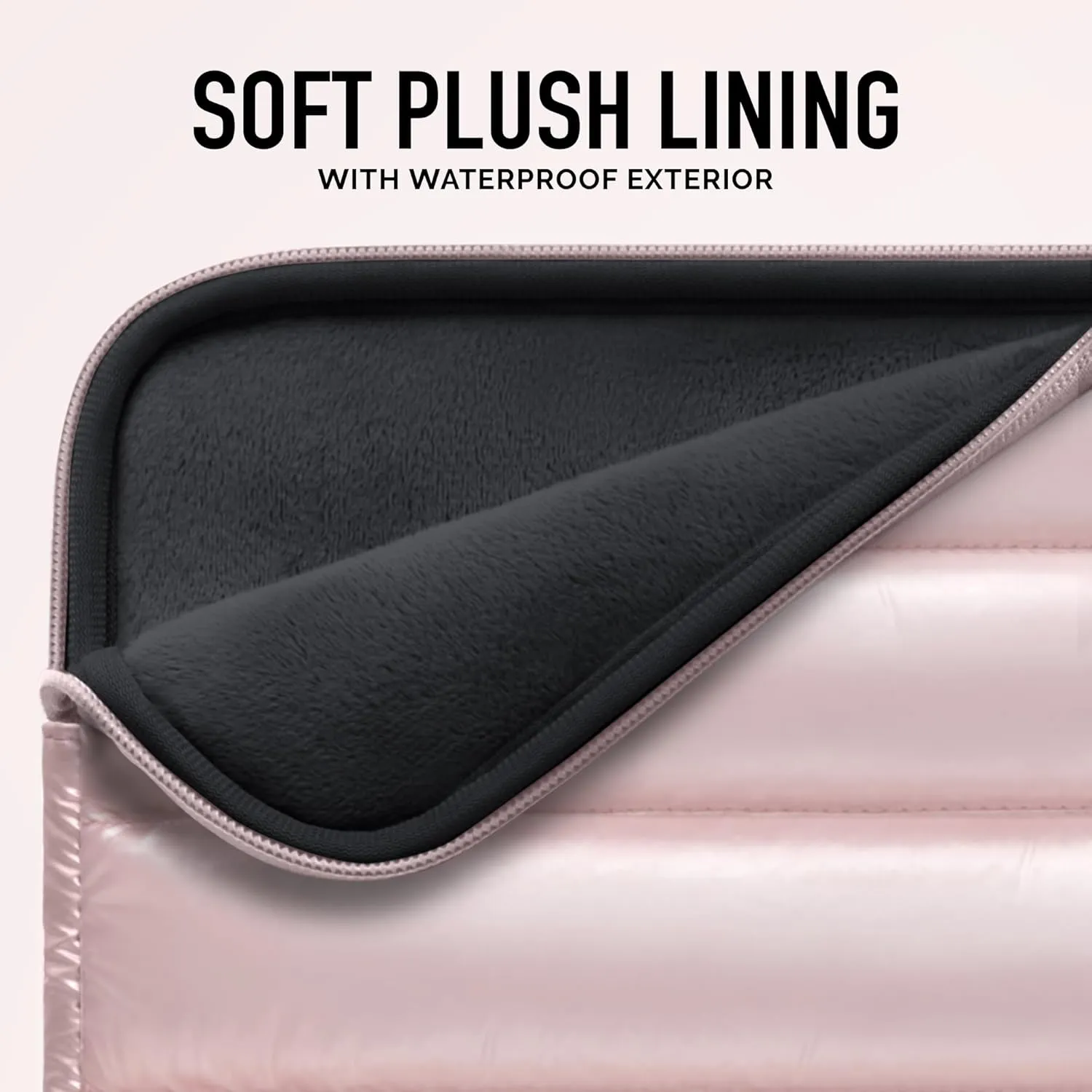 VANDEL - The Original Puffy Laptop Sleeve 13-14 Inch. White Laptop Sleeve for Women. Carrying Case Cover MacBook Pro 14 in, MacBook Air 13 Inch, iPad Pro 12.9, Dell, Asus, HP