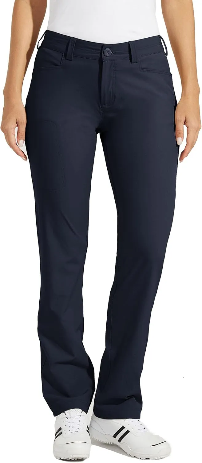 Willit Women's Golf Pants Hiking Pants Quick Dry Lightweight Outdoor Casual Pants with Pockets Water Resistant