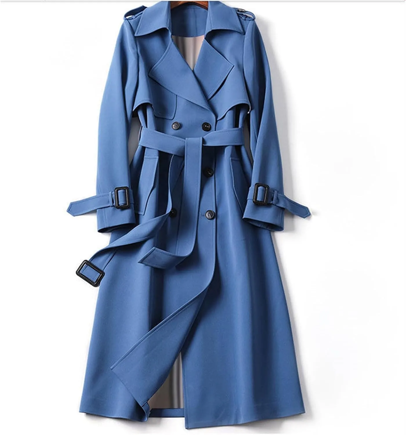 Windproof Classic Hooded Coat Outwear Womens Elegant Windbreaker Wild Winter Women'S Womens Oversized Long Trench