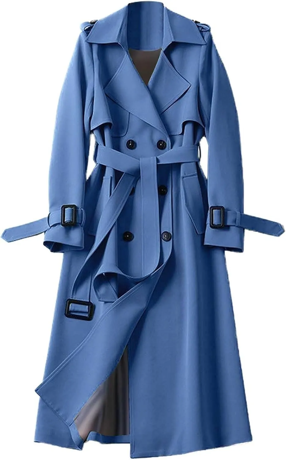 Windproof Classic Hooded Coat Outwear Womens Elegant Windbreaker Wild Winter Women'S Womens Oversized Long Trench