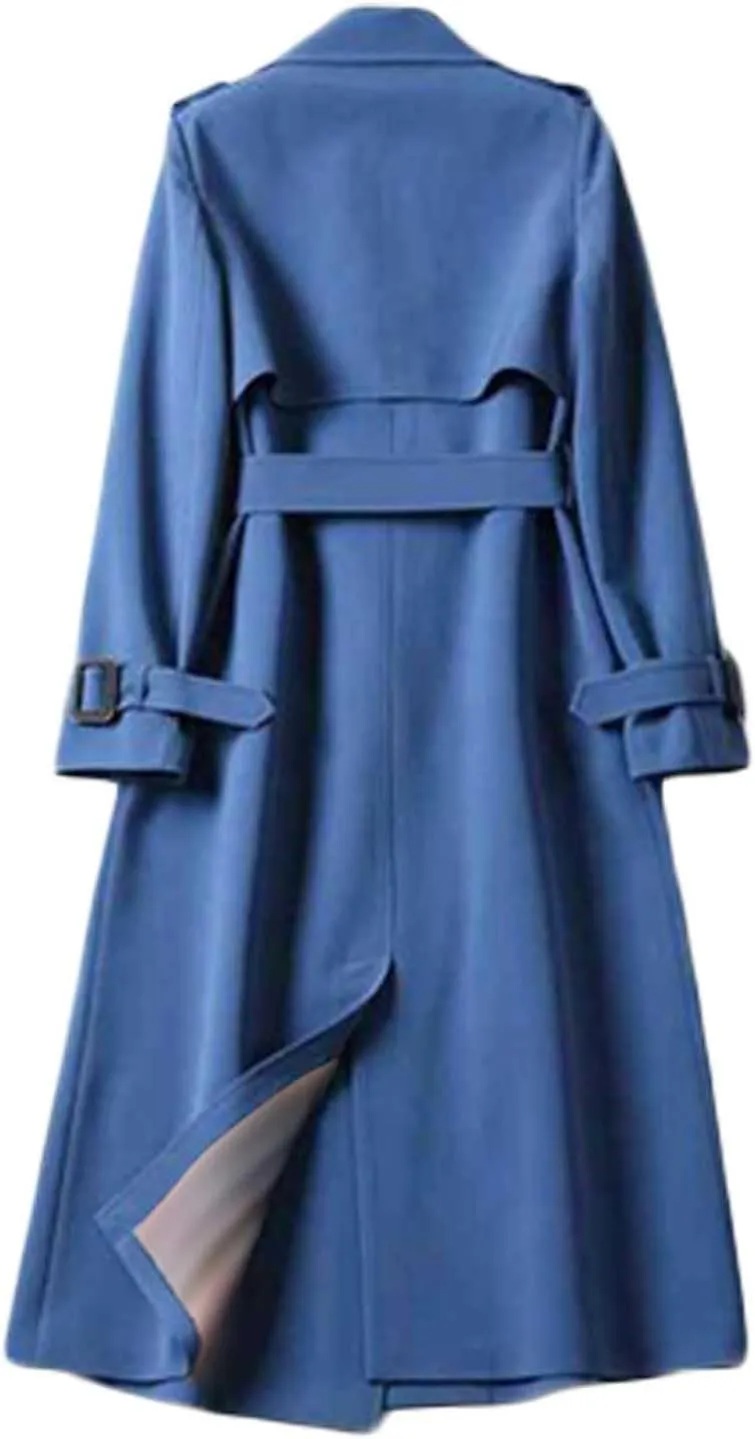 Windproof Classic Hooded Coat Outwear Womens Elegant Windbreaker Wild Winter Women'S Womens Oversized Long Trench