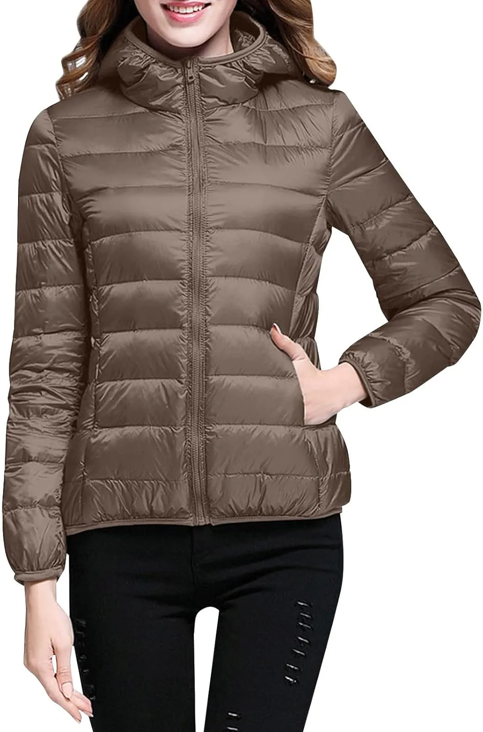 Winter Coats and Winter Casual Short Drawstring Adjustable Cotton Vest Jacket Winter Jacket Plus Size Women Faux