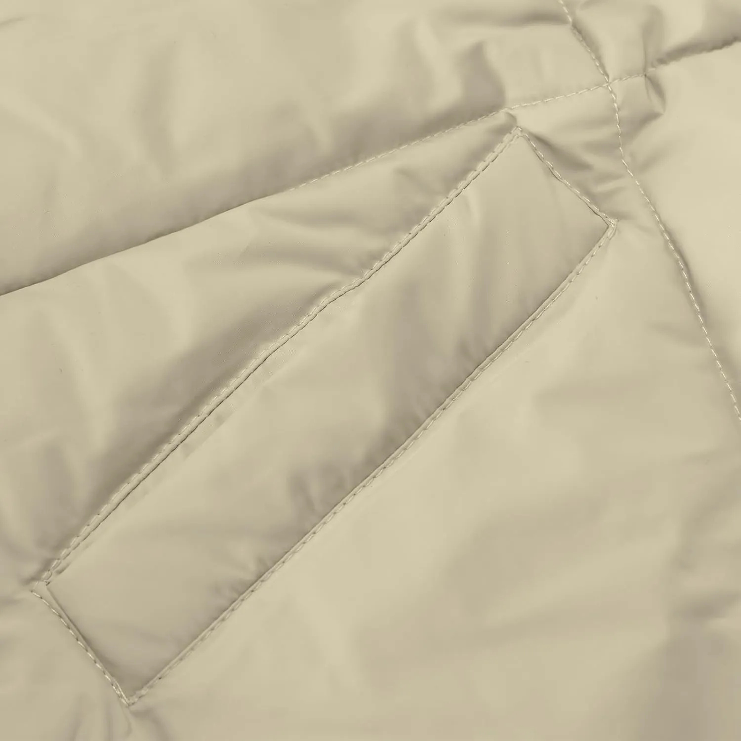Winter Puffer Coats for Women Full Zipper Cotton-Padded Jacket Button Long Sleeve Pockets Warm Quilted Outerwear