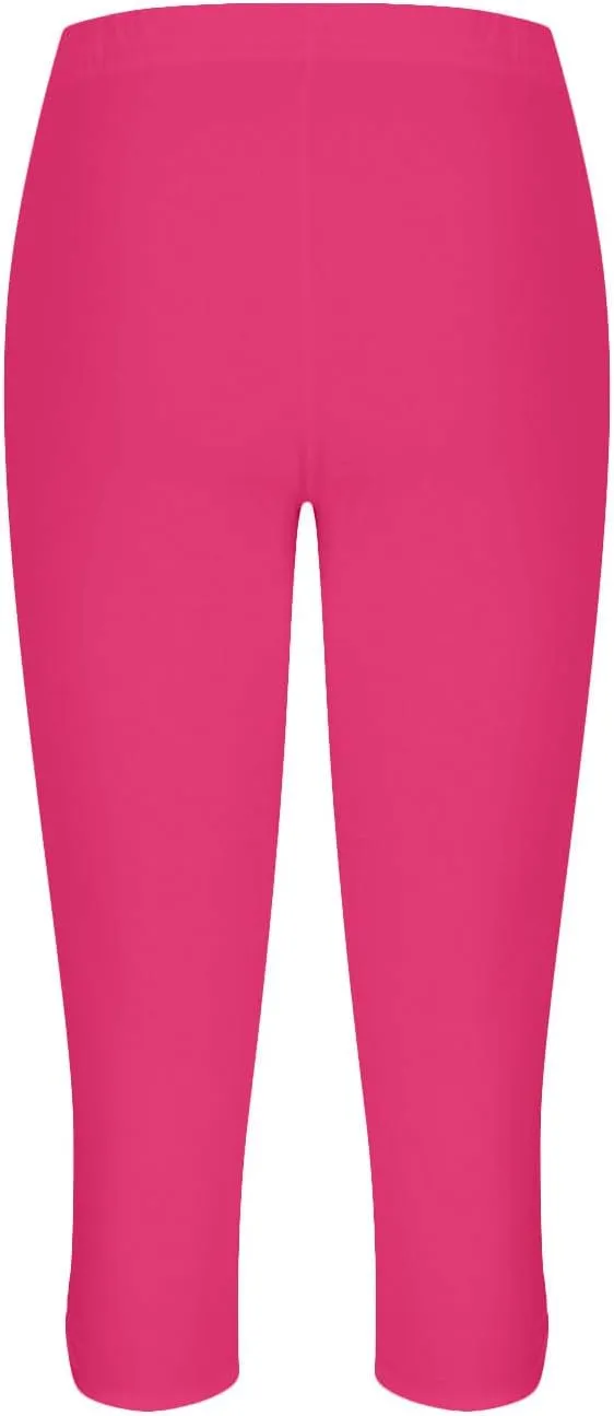 Women Capri Leggings 2024 Dressy Casual Summer Capris Knee Length Crop Pants Trendy Lightweight Ladies Clothing