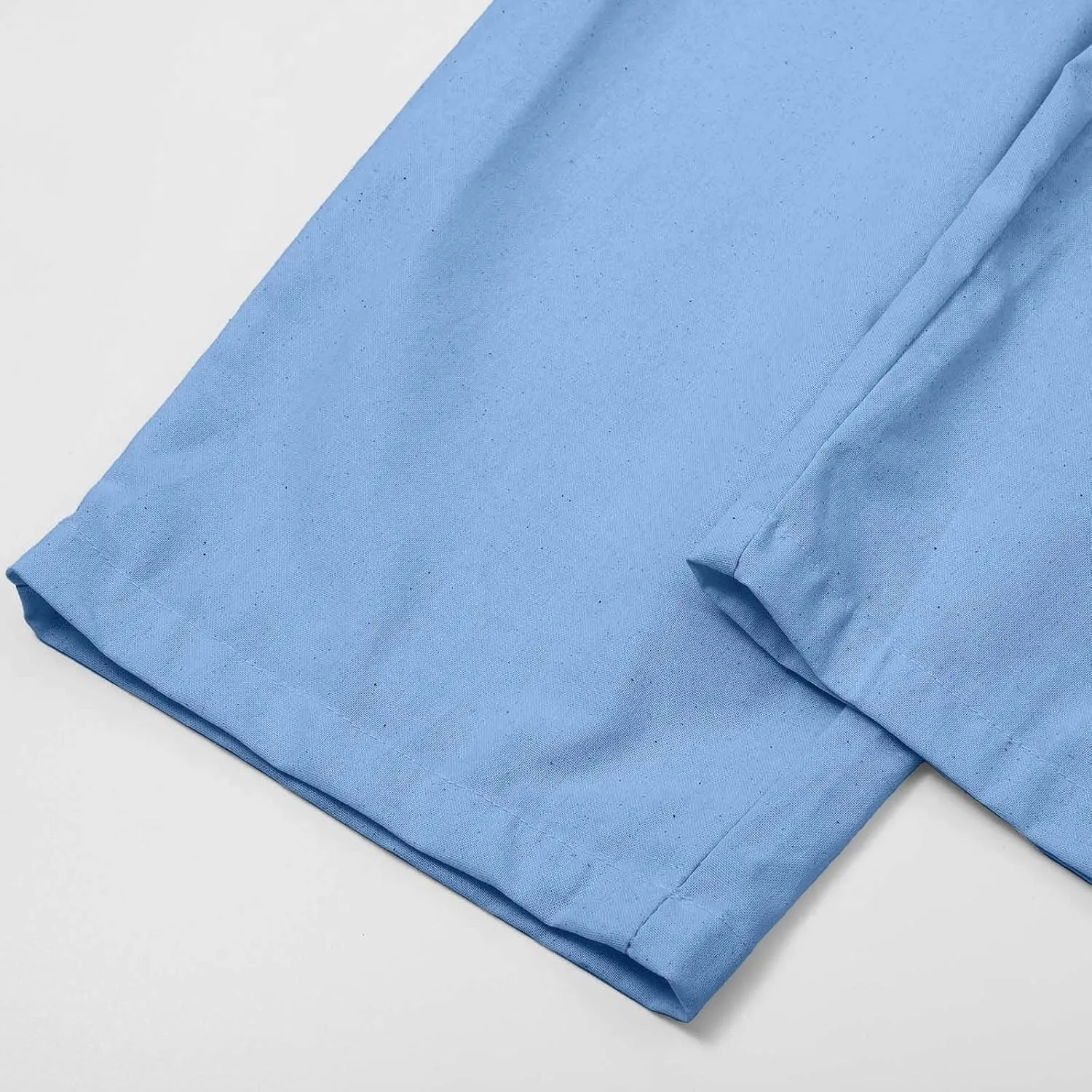 Women Linen Pant Summer Casual Roll Up Straight Leg Trousers Elastic Waist Drawstring Slacks Lounge Pants with Pocket
