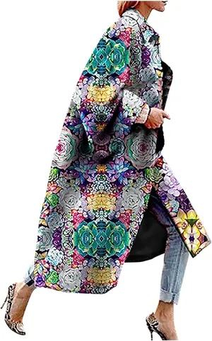 Women Vintage Trench Coat,Memela Women's Autumn Long Sleeve Pea Coat Lapel Open Front Long Jacket Overcoat Outwear Cardigan