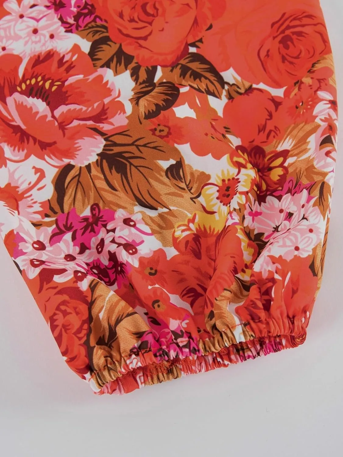 Women's 2023 Summer Sexy Mini Short Bodycon Dress Floral Print Knot Front Cutout Ruched Ruffle Hem Bodycon Dress
