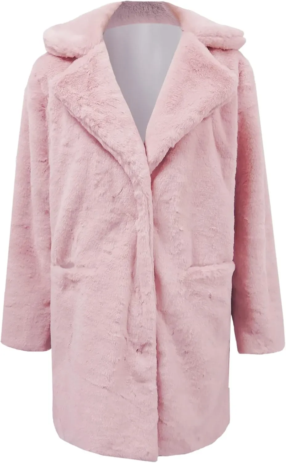 Women's 2023 Winter Coats Coat Pelt Thick Women Fashion Faux Pelt Warm Women's Coat Soft Long Sleeve Open Front Long