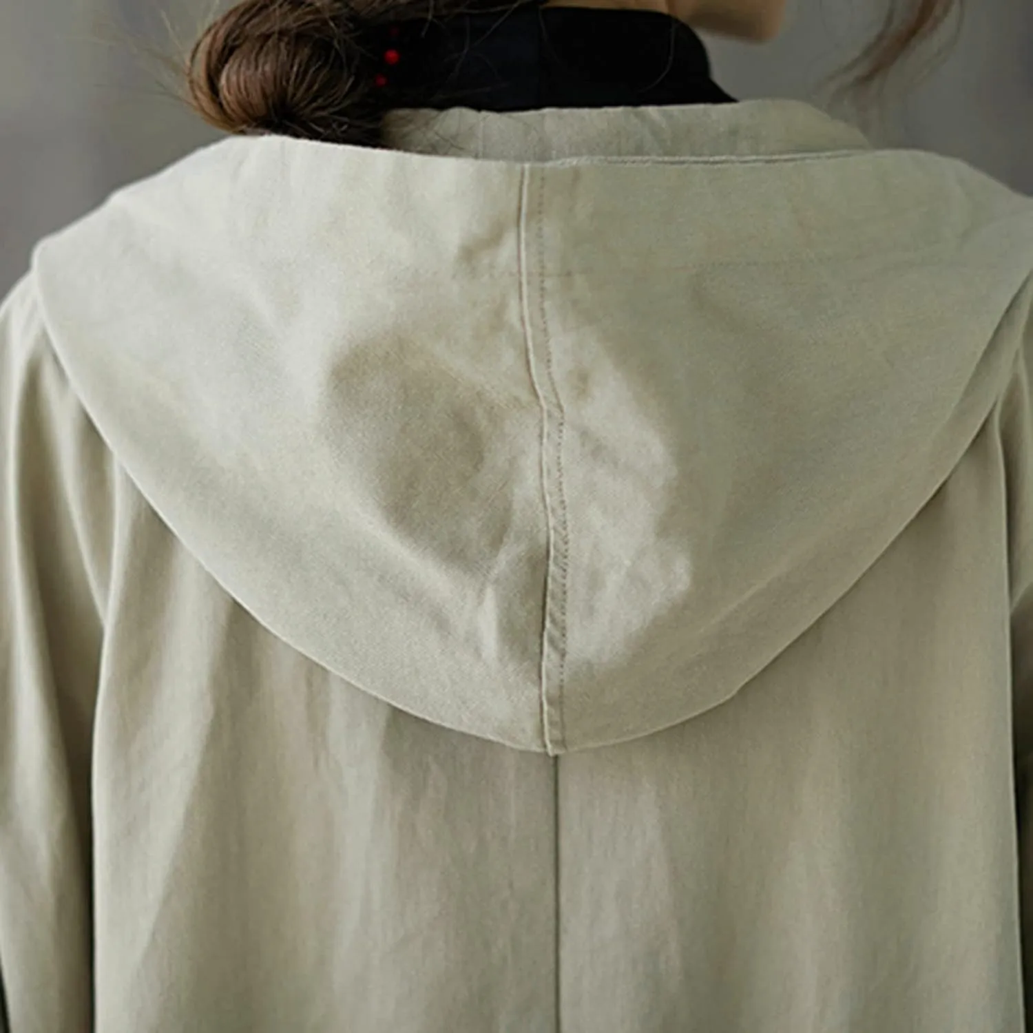 Womens Double Breasted Long Trench Coat Elegant Windbreaker Wild Winter Women'S Coat Double-Breasted Long Pedcoat