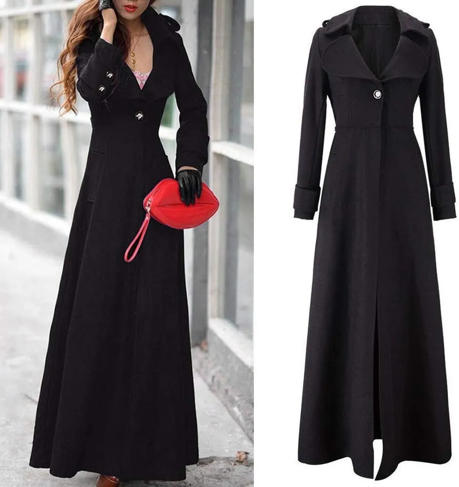 Womens Double Breasted Trench Coat Pocket Cardigan Button Top Sweater Knit Hooded Coat Slim Outerwear Coats Trench