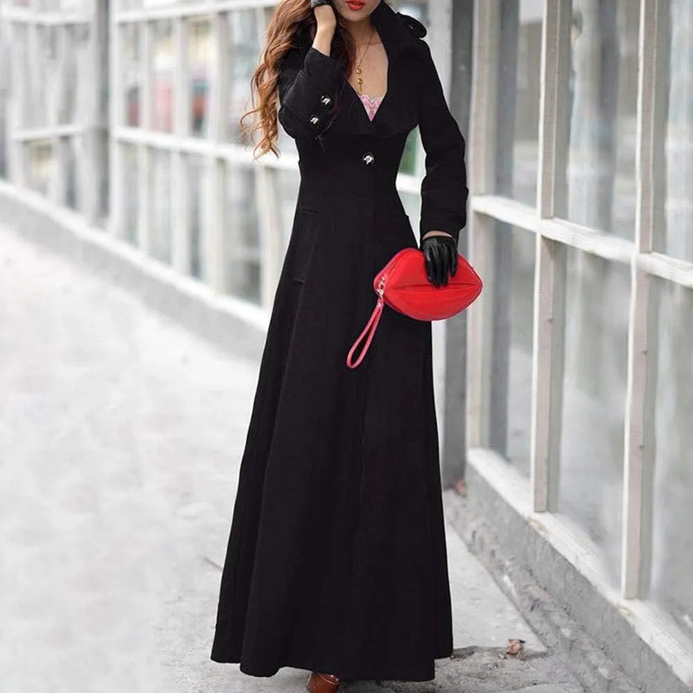 Womens Double Breasted Trench Coat Pocket Cardigan Button Top Sweater Knit Hooded Coat Slim Outerwear Coats Trench