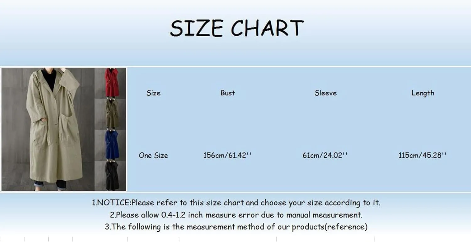 Womens Double Breasted Trench Coat Pocket Cardigan Button Top Sweater Knit Hooded Coat Slim Outerwear Coats Trench