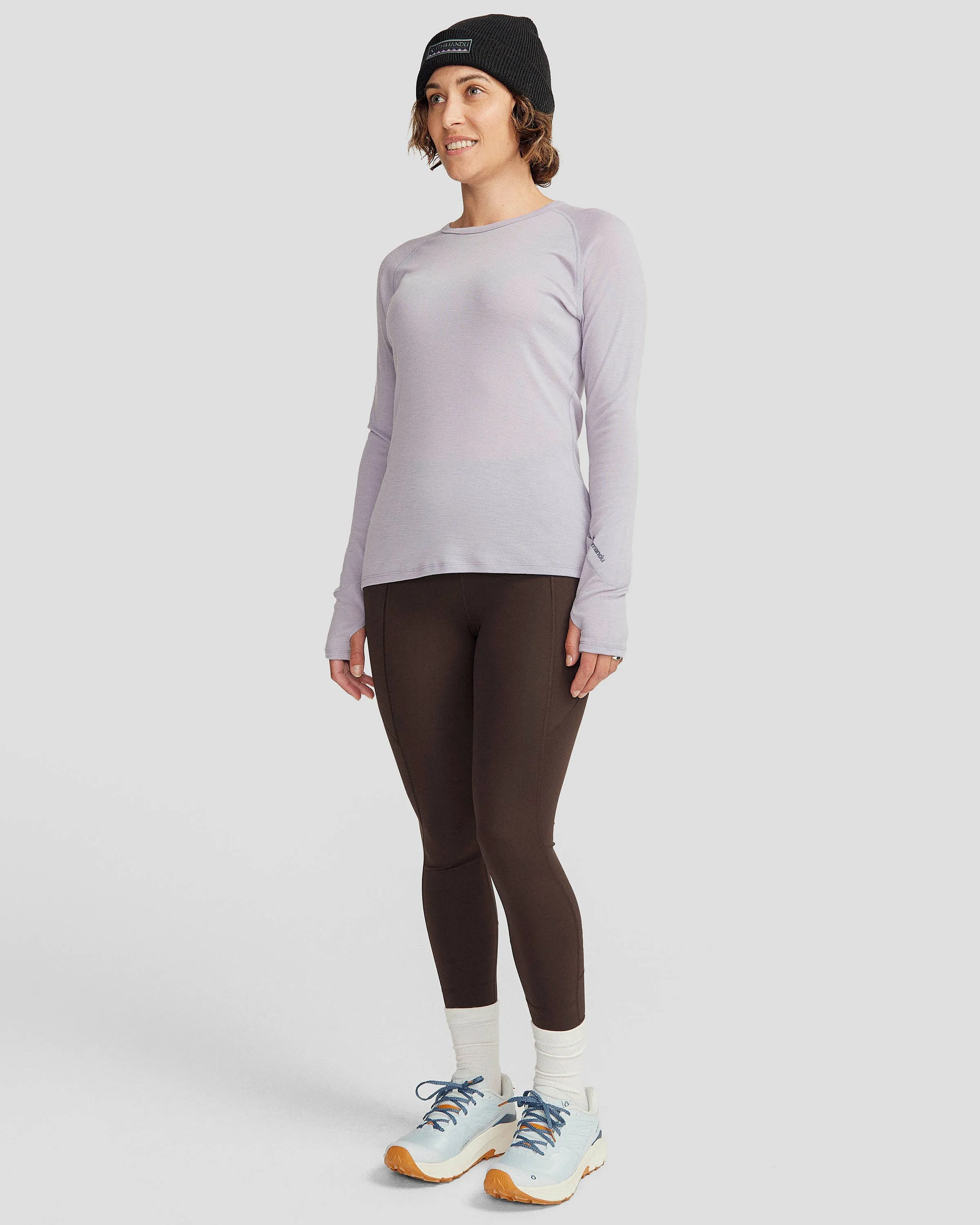 Women's KMDMerino Baselayer Long Sleeve Top - Light Haze