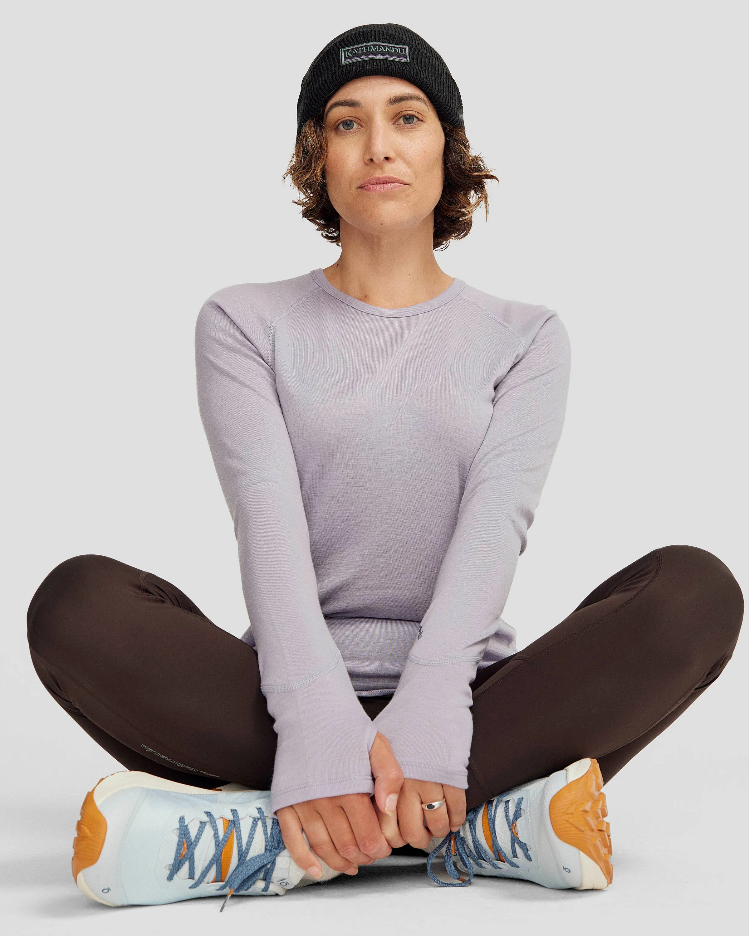 Women's KMDMerino Baselayer Long Sleeve Top - Light Haze