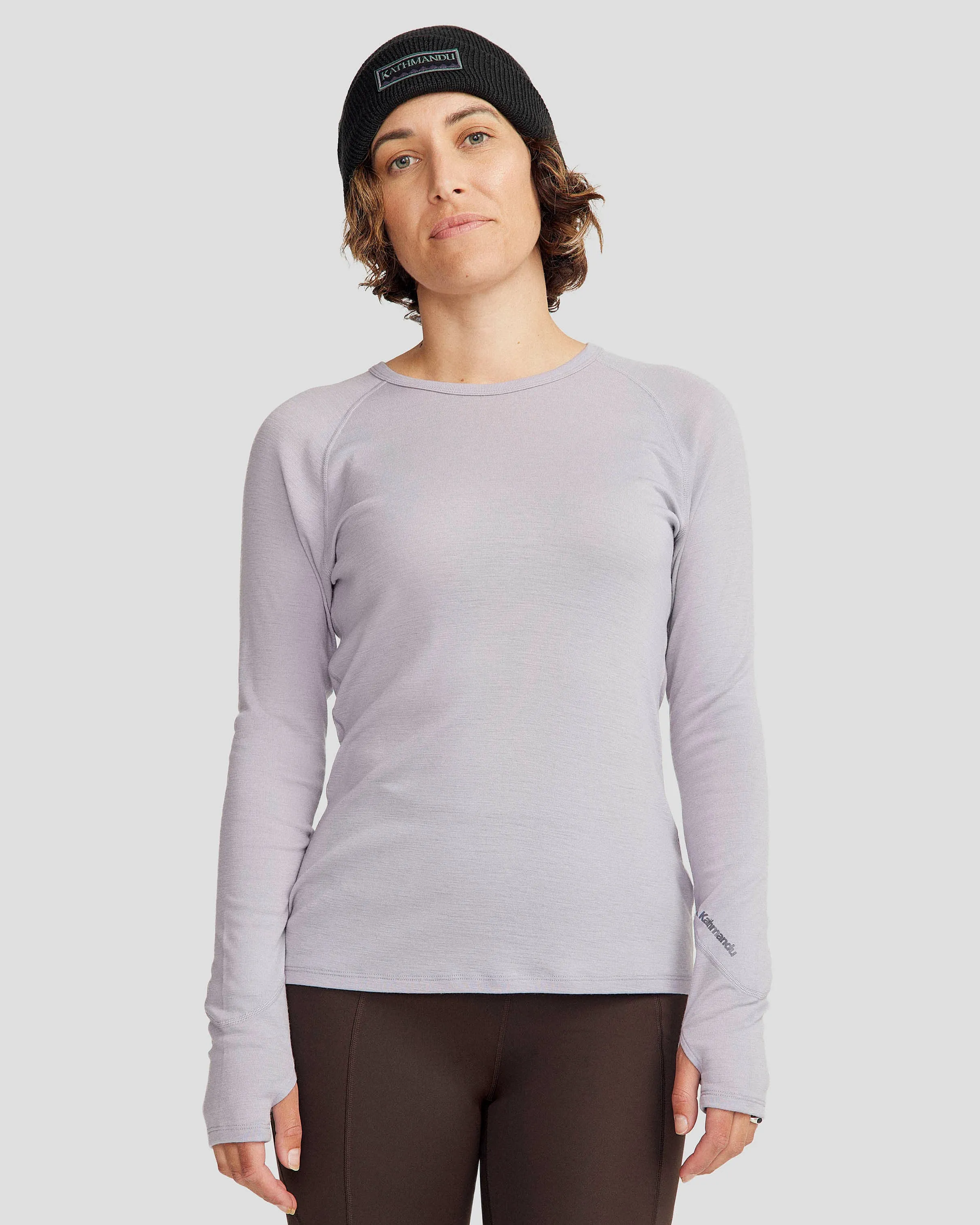 Women's KMDMerino Baselayer Long Sleeve Top - Light Haze