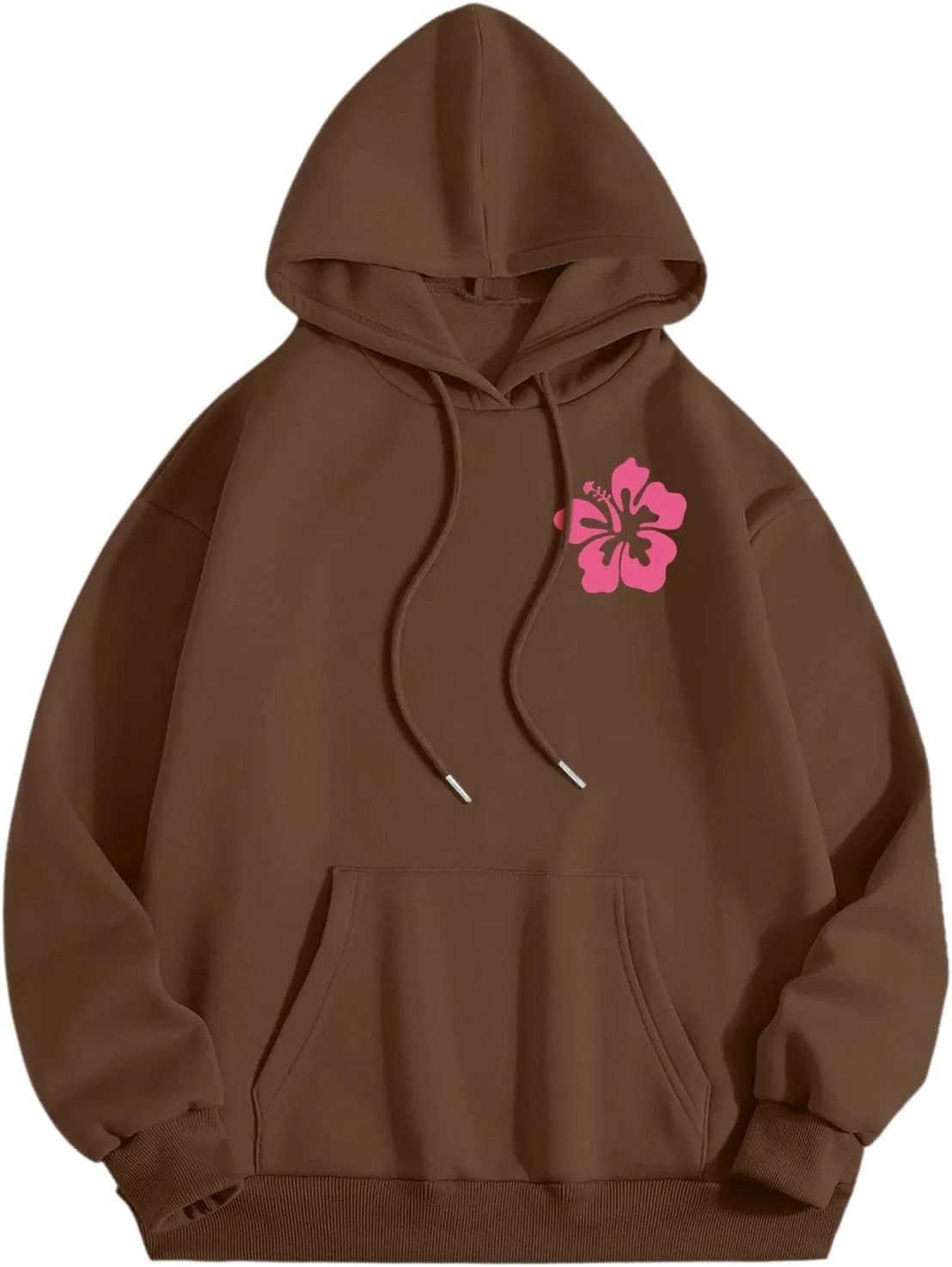 Womens Letter Print Graphic Hoodies Y2K 2025 Oversized Cute Preppy Long Sleeve Drawstring Sweatshirt with Pocket