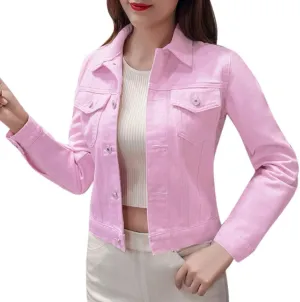 Women's Oversized Denim Jacket Casual Long Boyfriend Distresse Jean Jacket Autumn Spring Washed Denim Jacket 2024